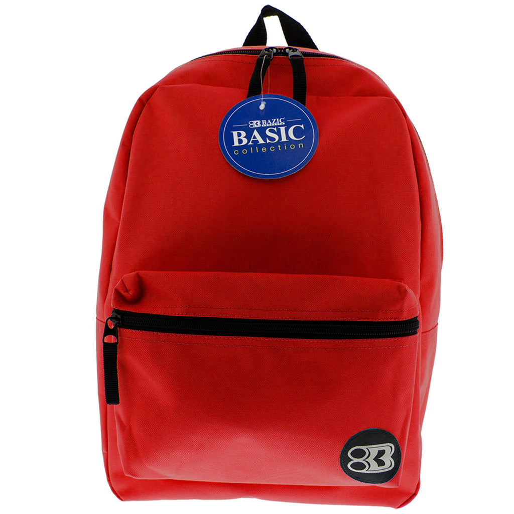 (2 Ea) 16in Red Basic Collection Backpk