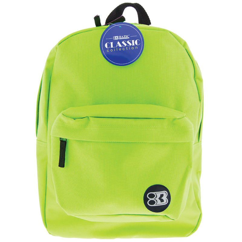 17in Lime Green Classic Backpack