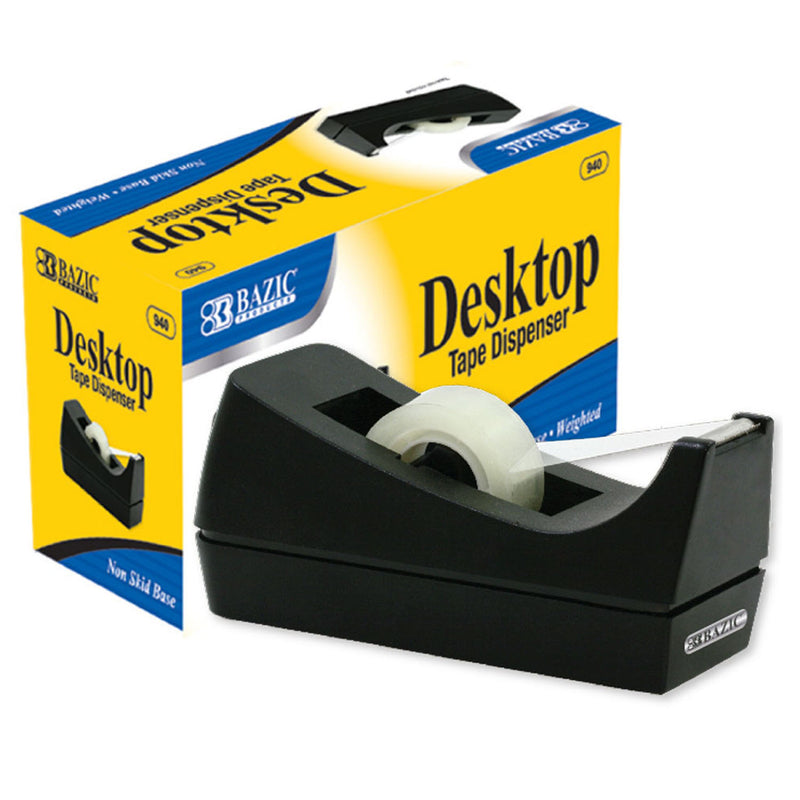(12 Ea) Bazic Desktop Tape Dispenser