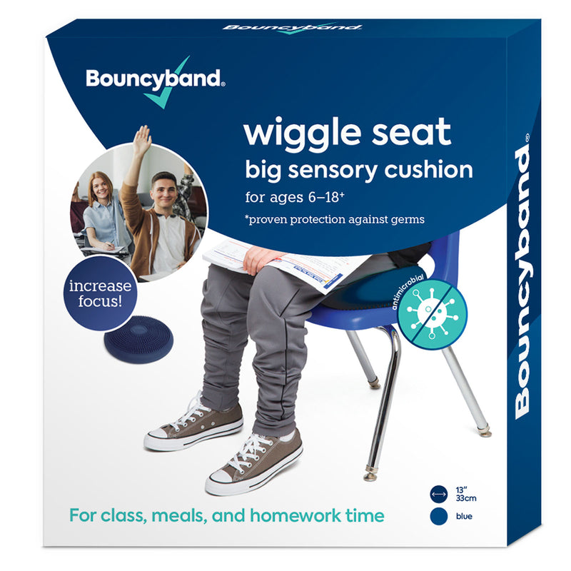 Big Sensory Seat Cushion Blue Antimicrobial
