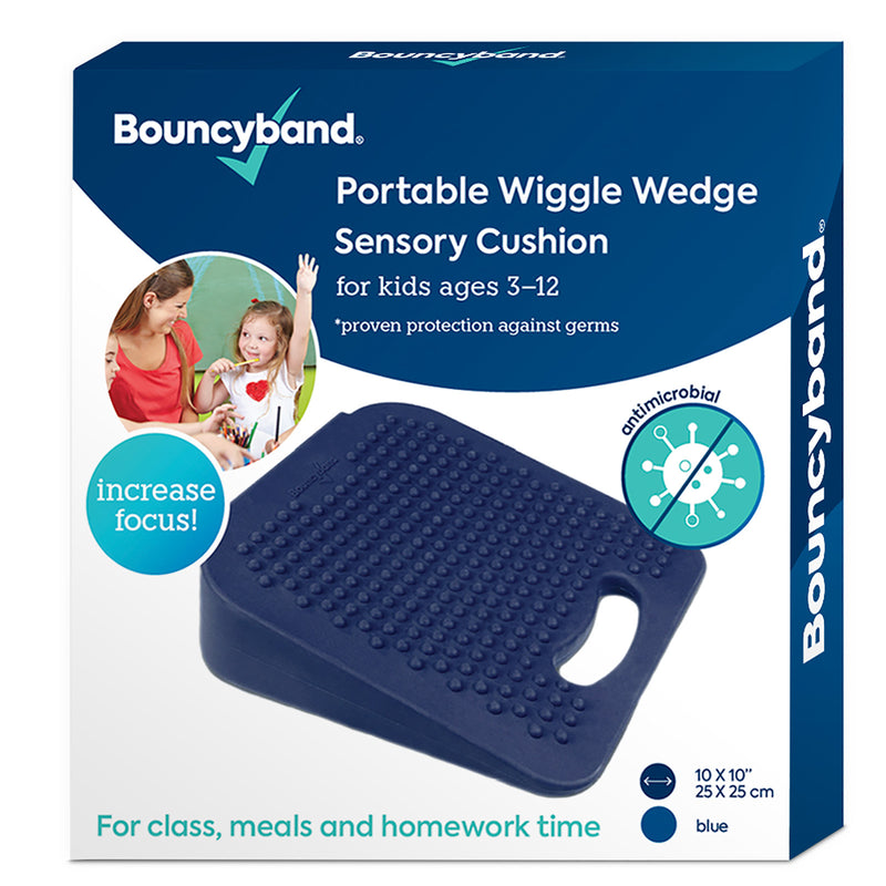Wiggle Wedge Sensory Cushion 10in Bouncyband Antimicrobial