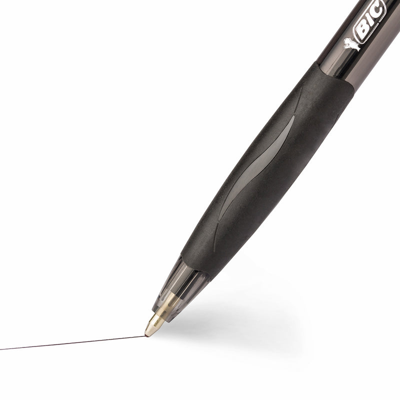 Glide™ Retractable Ball Pen, Medium Point (1.0 mm), Black, 12-Count