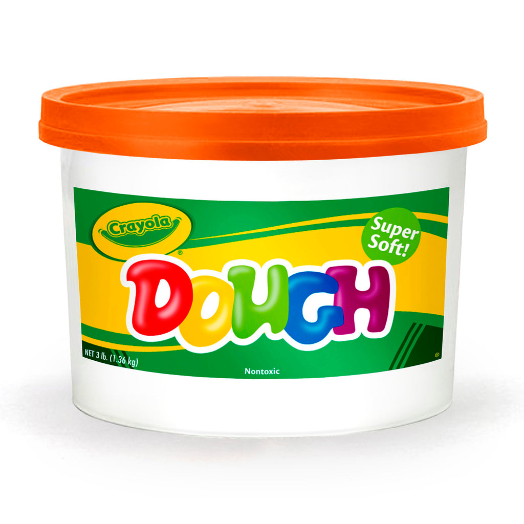 (2 Ea) Modeling Dough 3lb Bucket Orange