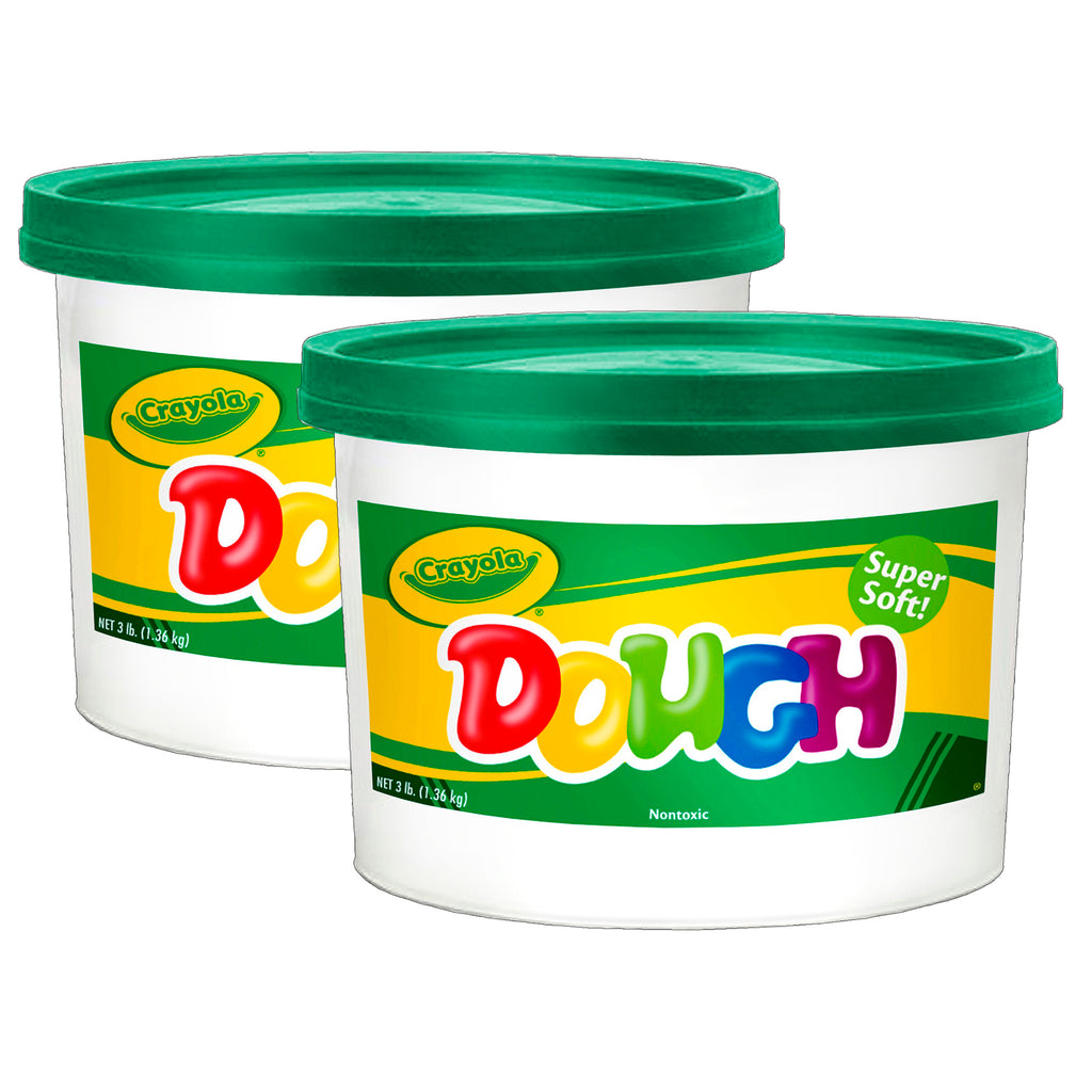 (2 Ea) Modeling Dough 3lb Bucket Green
