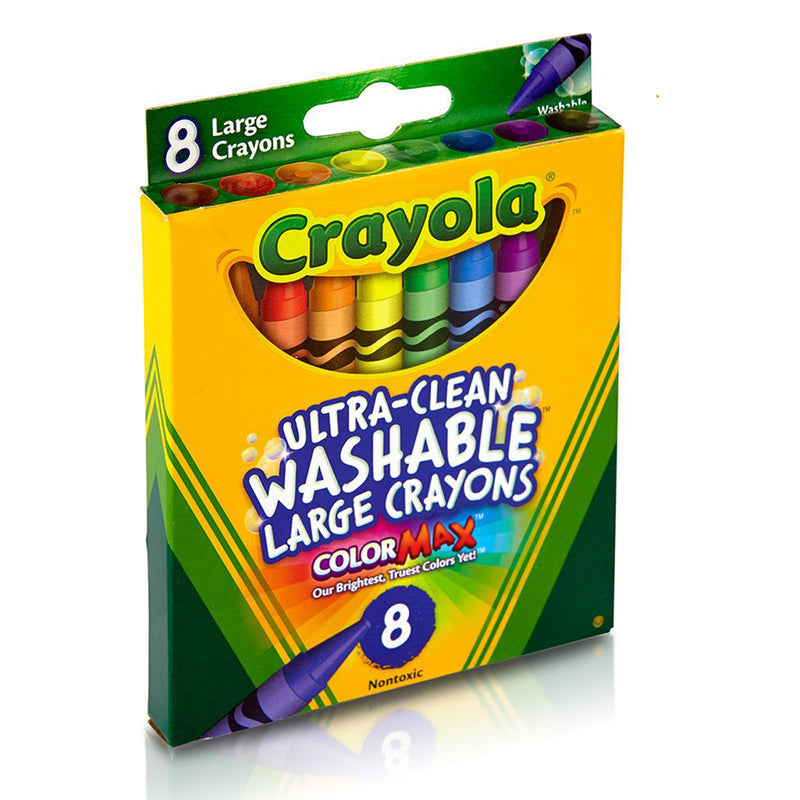 Washable Crayons Large 8ct Peggable Box
