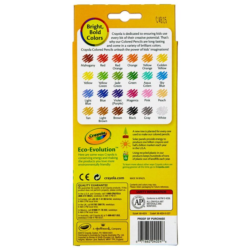 Crayola Colored Pencils 24pk Asst