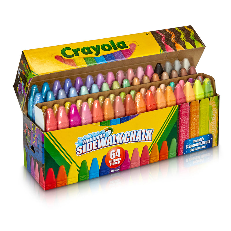 Crayola Wash Sidewalk Chalk 64pk