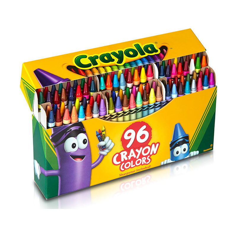 Crayola 96ct Crayons Hinged Top Box