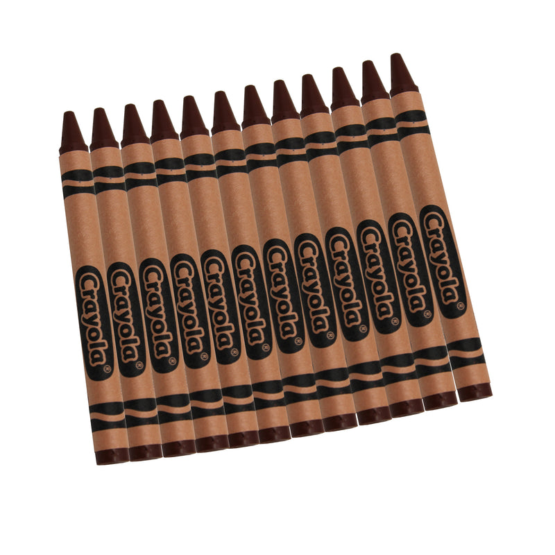 (12 Bx) Crayola Bulk Crayons 12ct Per Bx Brown