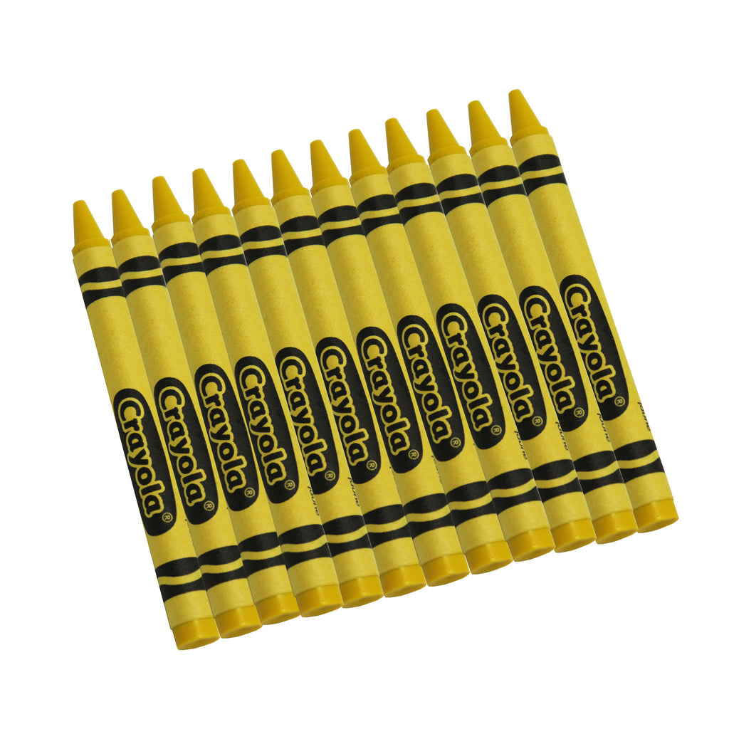 (12 Bx) Crayola Bulk Crayons 12ct Per Bx Yellow