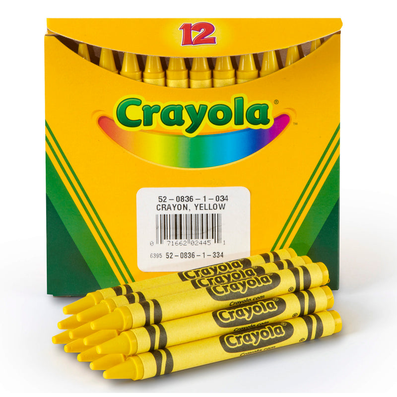 Crayola Bulk Crayons 12 Ct Yellow