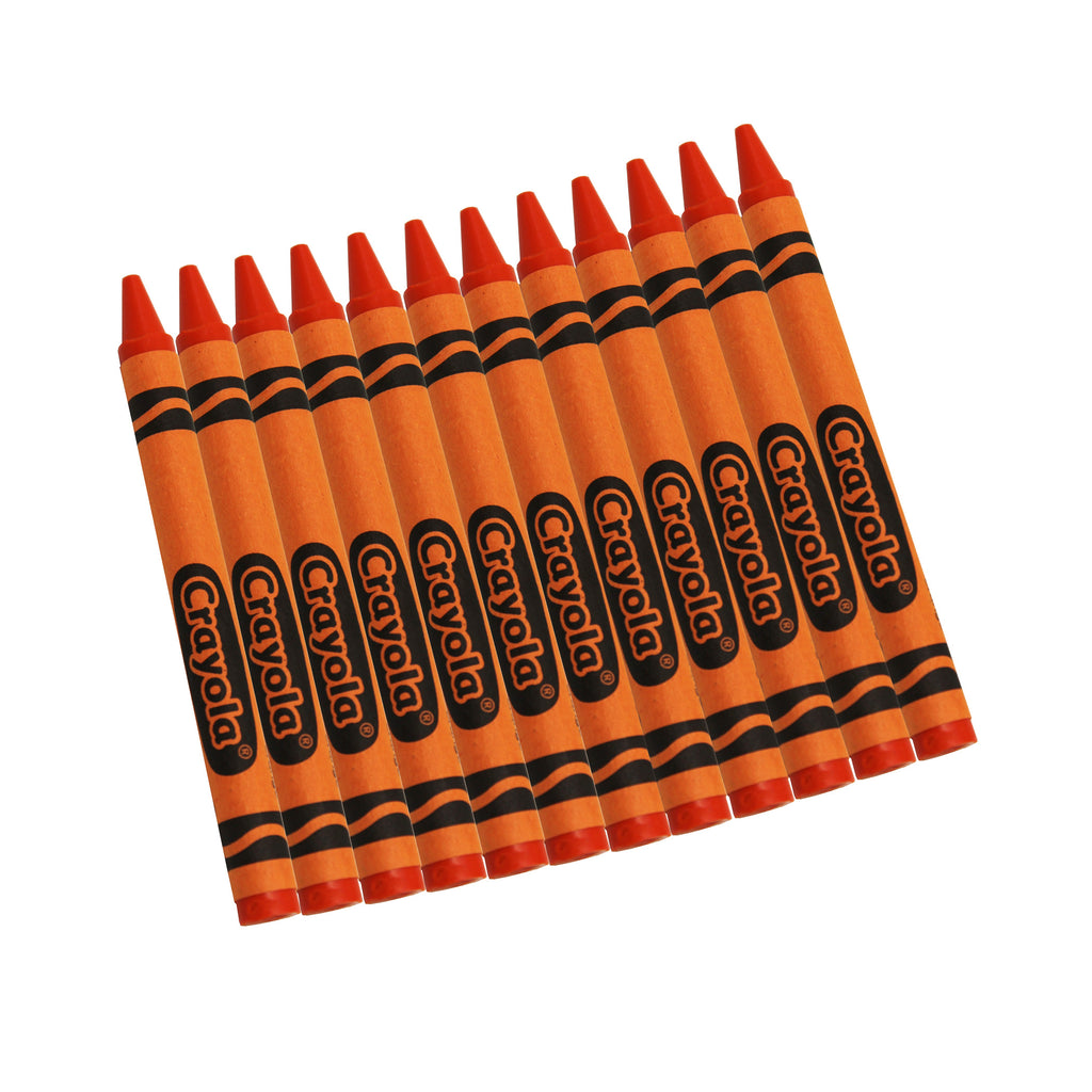 (12 Bx) Crayola Bulk Crayons 12ct Per Bx Orange