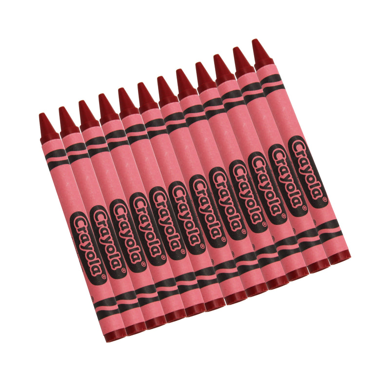 (12 Bx) Crayola Bulk Crayons 12ct Per Bx Red