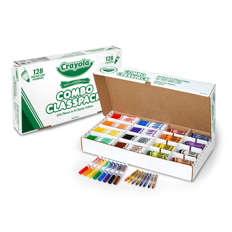Crayola Crayon Marker Combo Classpk