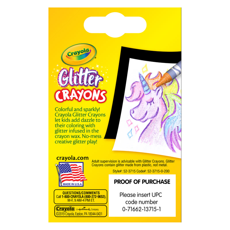 Crayola Glittler Crayons 24 Colors