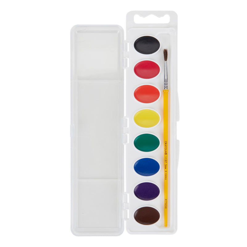 Washable Watercolors 8 W-brush