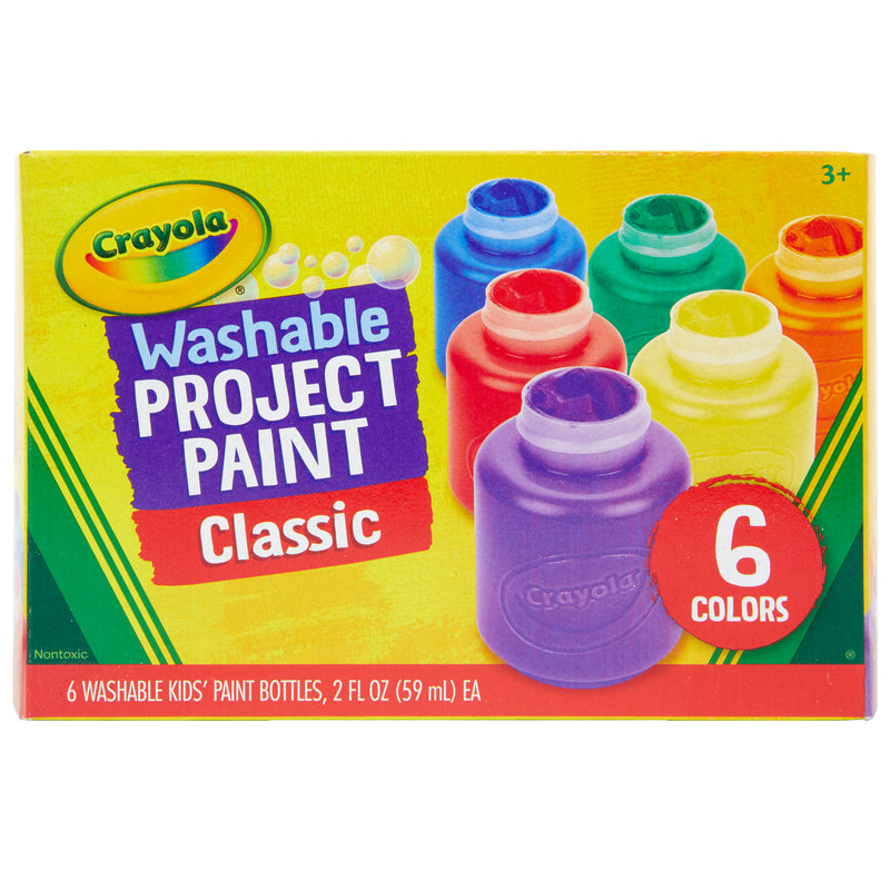 Washable Kids Paint 6 Jar Set