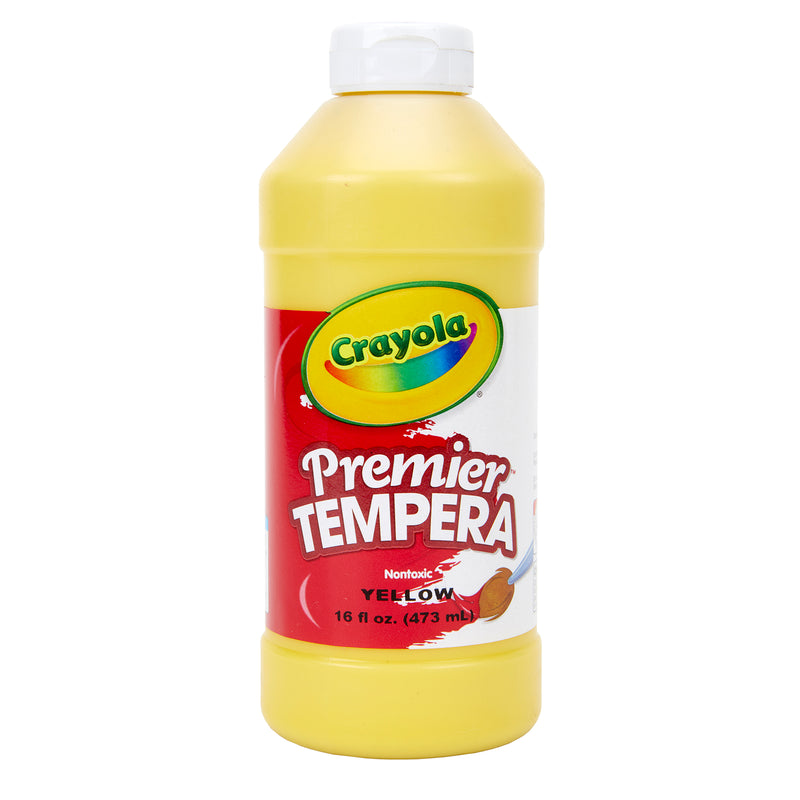 (3 Ea) 16oz Yellow Premier Tempera Crayola