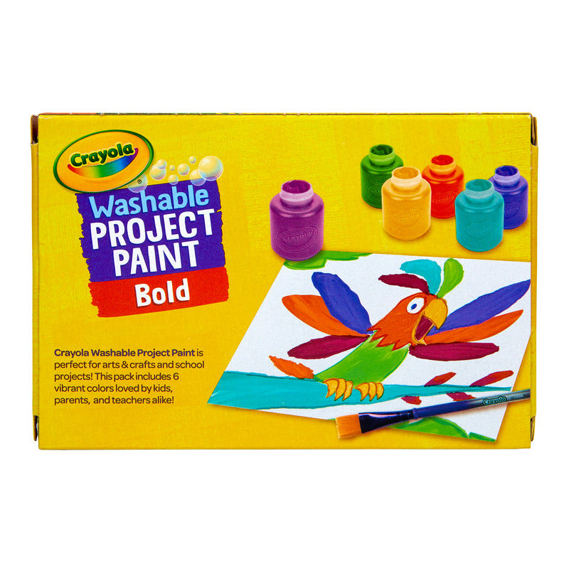 Washable Project Paint, Bold, 6 Colors