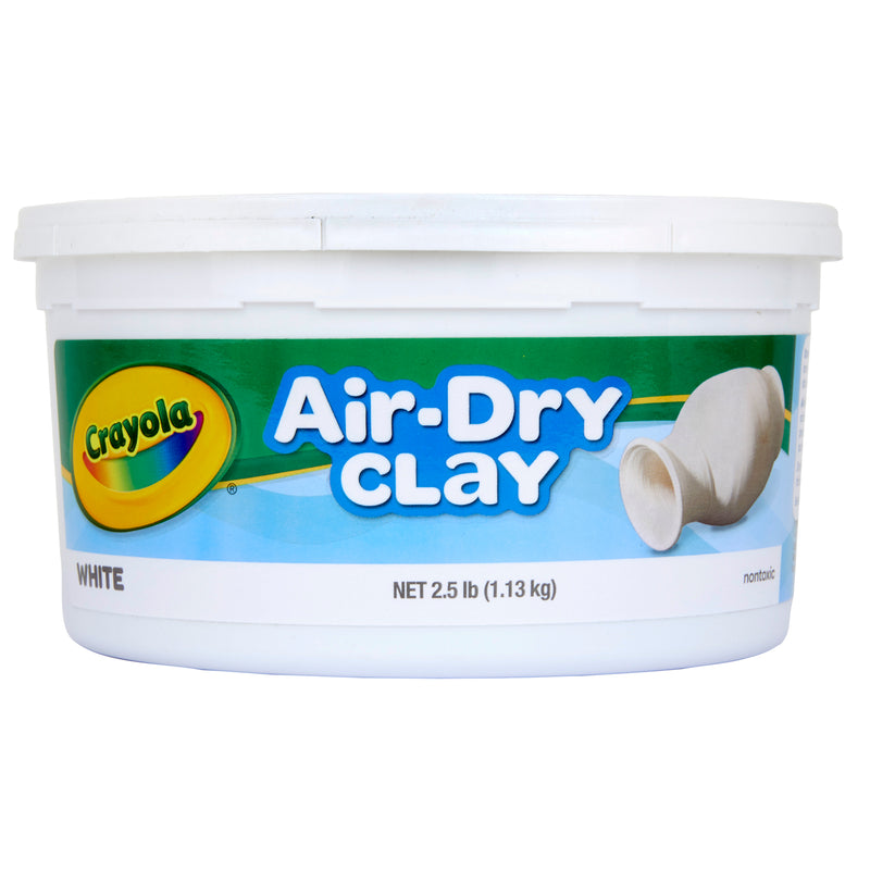 (4 Ea) Crayola Air Dry Clay 2.5 Lbs White