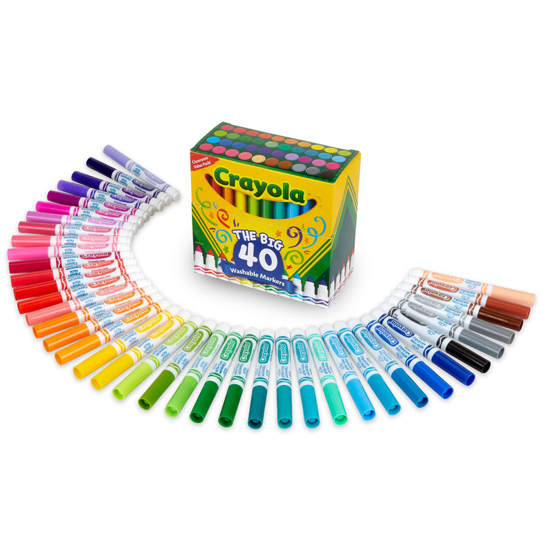 Crayola Wash Broad Line Marker 40pk