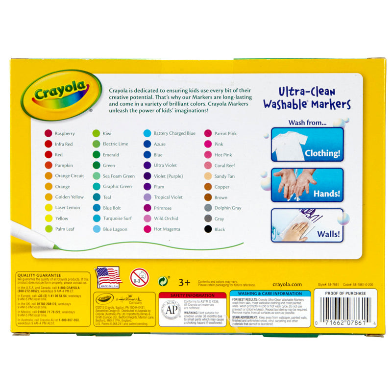 Crayola Wash Fine Line Marker 40pk