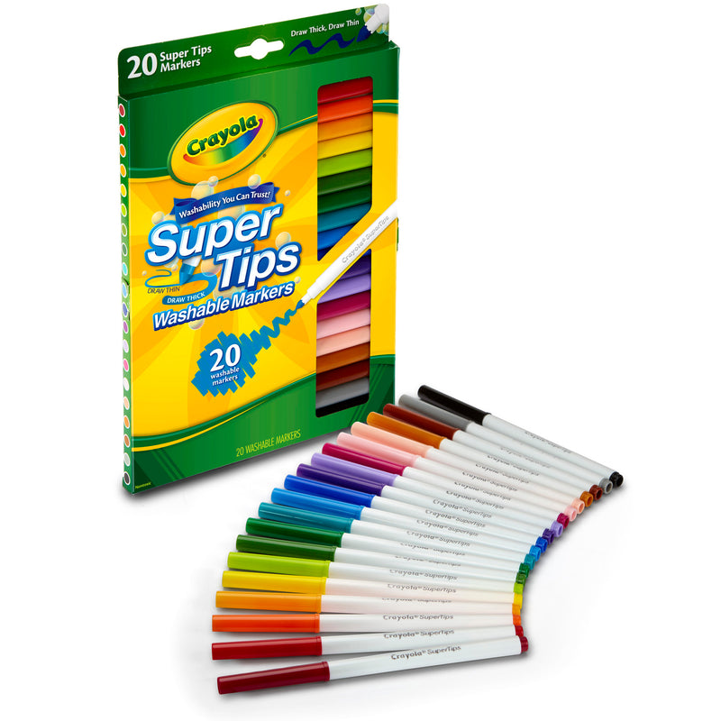 Washable Markers 20ct Super Tips