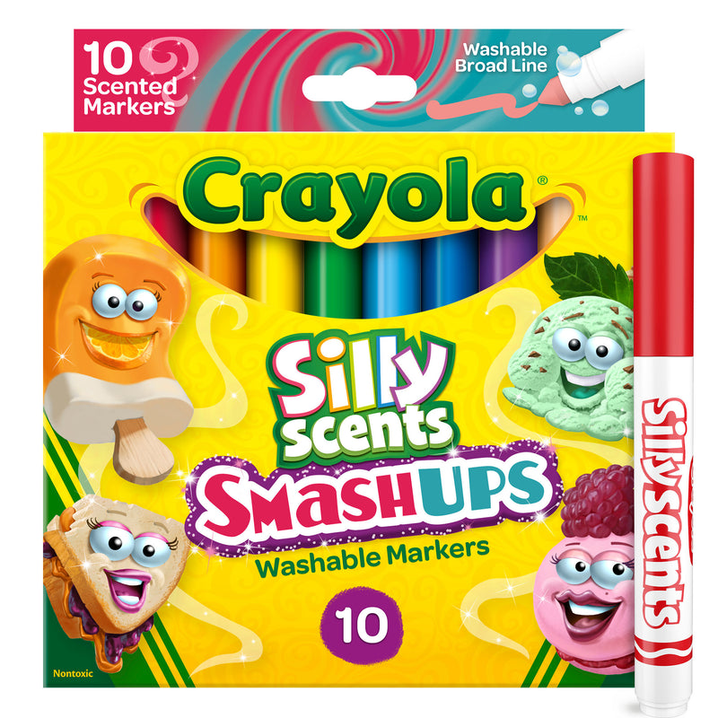 Silly Scents™ Smash Ups Broad Line Washable Scented Markers, 10 Count