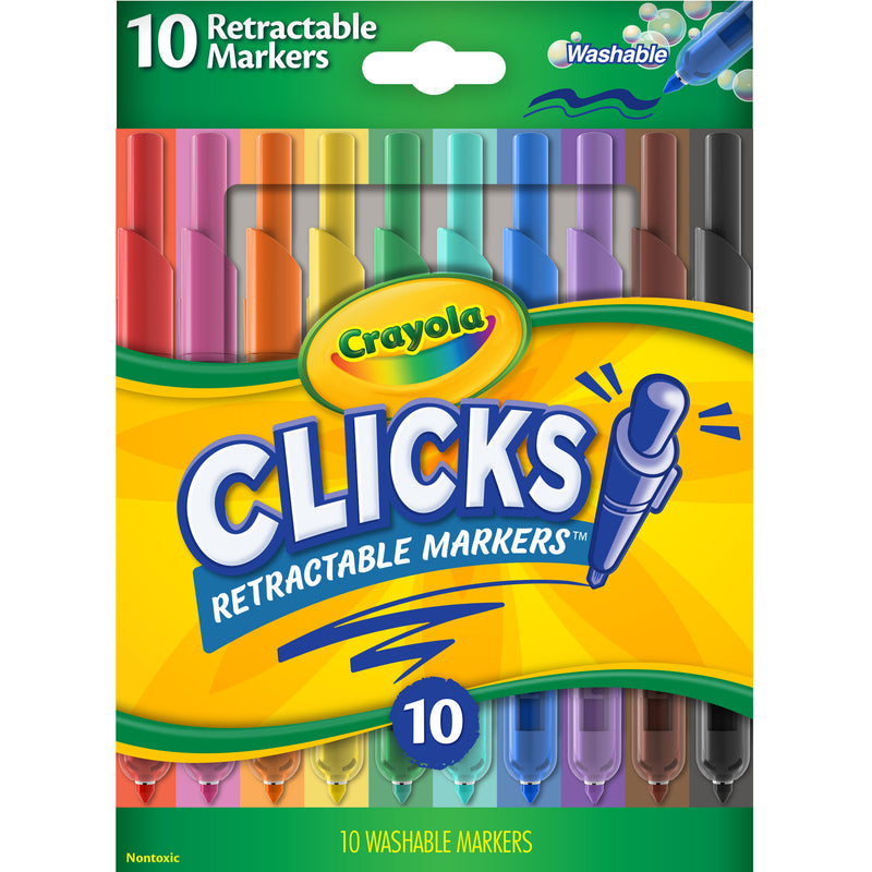 Clicks Retractable Markers 10pk
