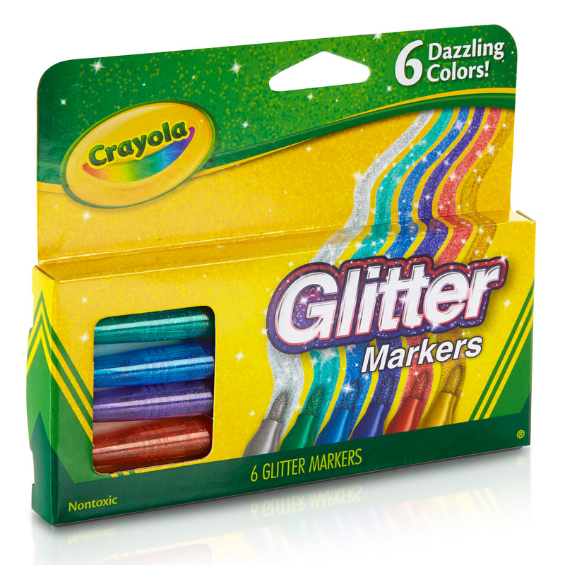 Crayola Glitter Markers 6 Colors