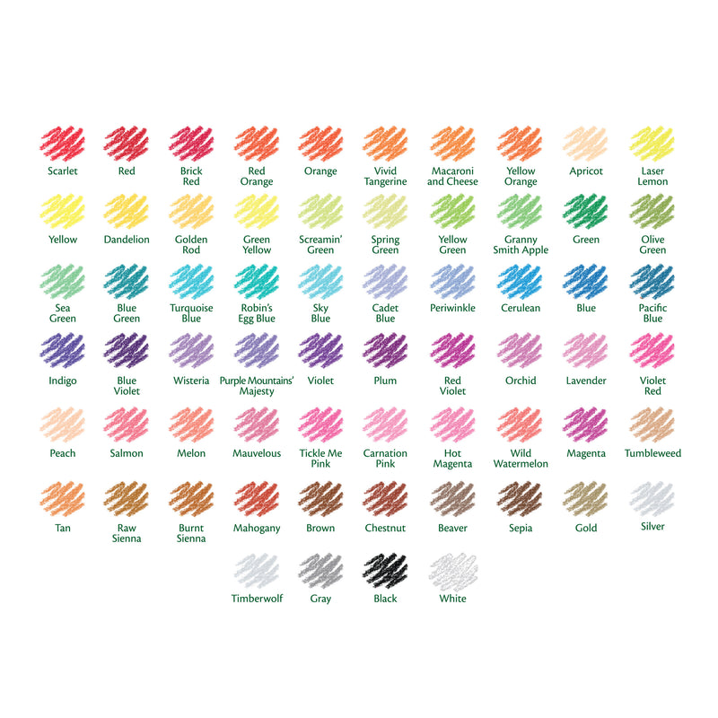 Crayola Colored Pencils 64 Count Half Length