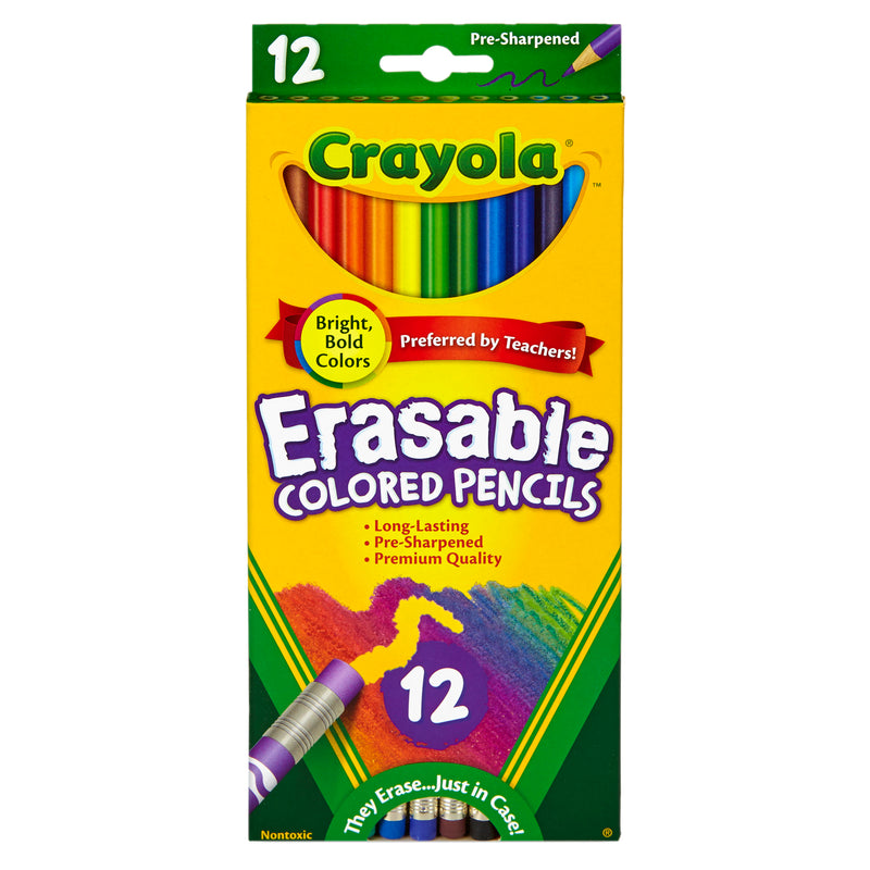 (6 Bx) Erasable Colored Pencils 12ct Per Bx