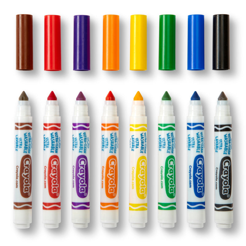 Washable Coloring Markers 8 Colors
