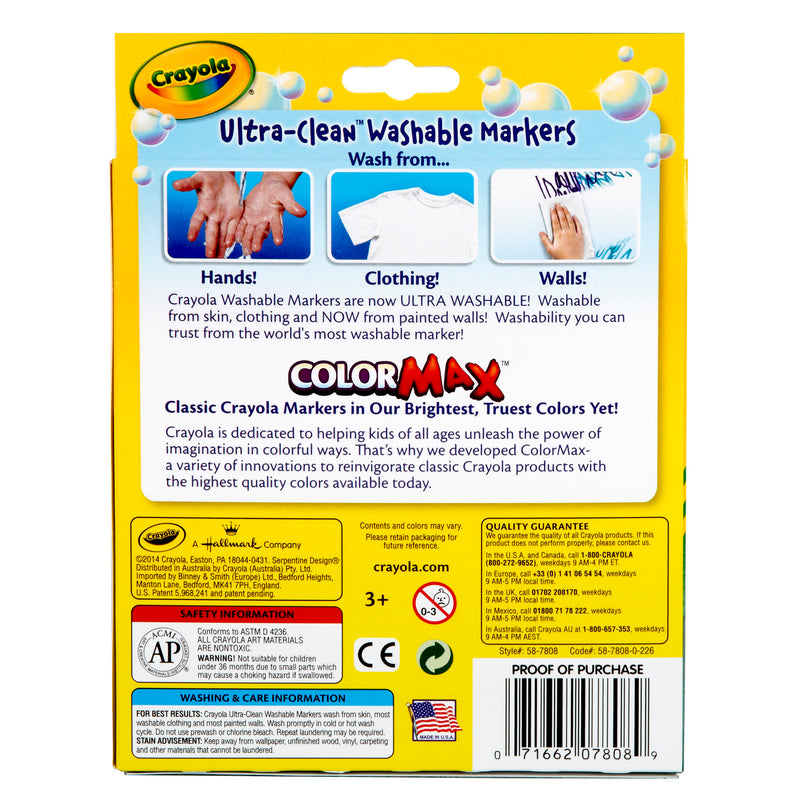 Washable Coloring Markers 8 Colors