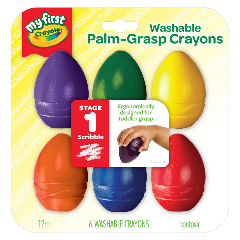 Washable Palmgrasp Crayons 6 Pk