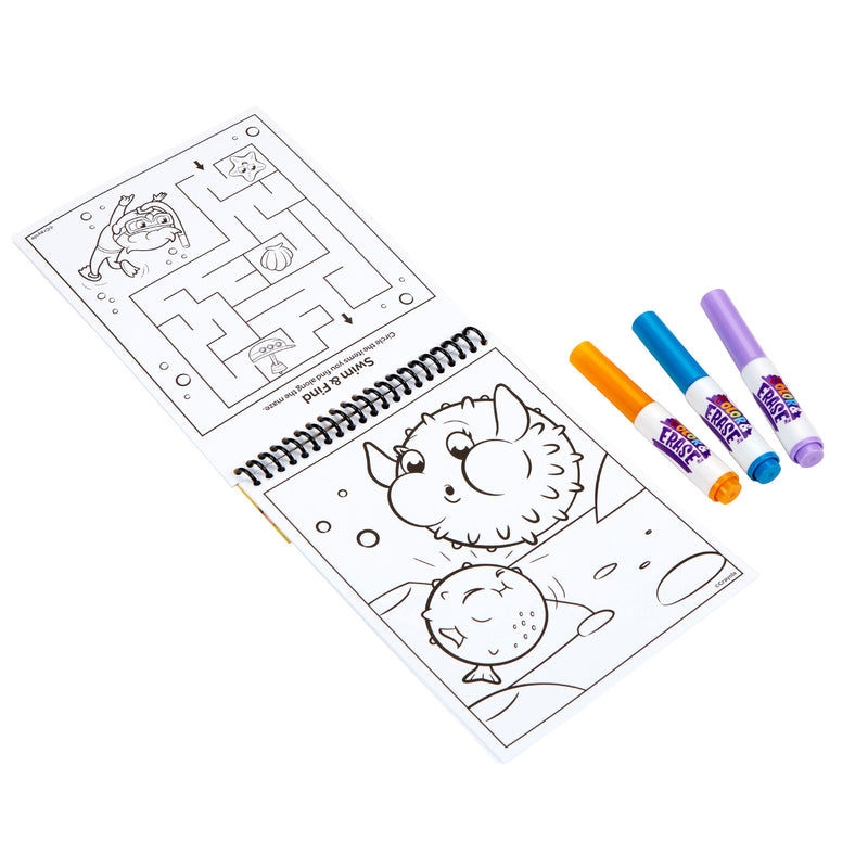 Color & Erase Reusable Activity Pad, Under The Sea