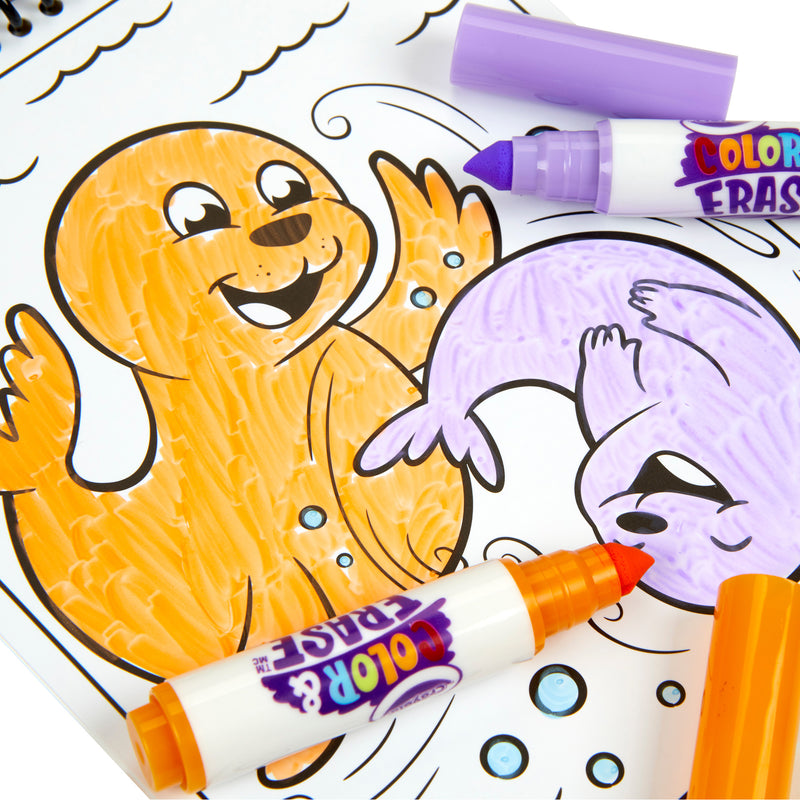 Color & Erase Reusable Activity Pad, Under The Sea