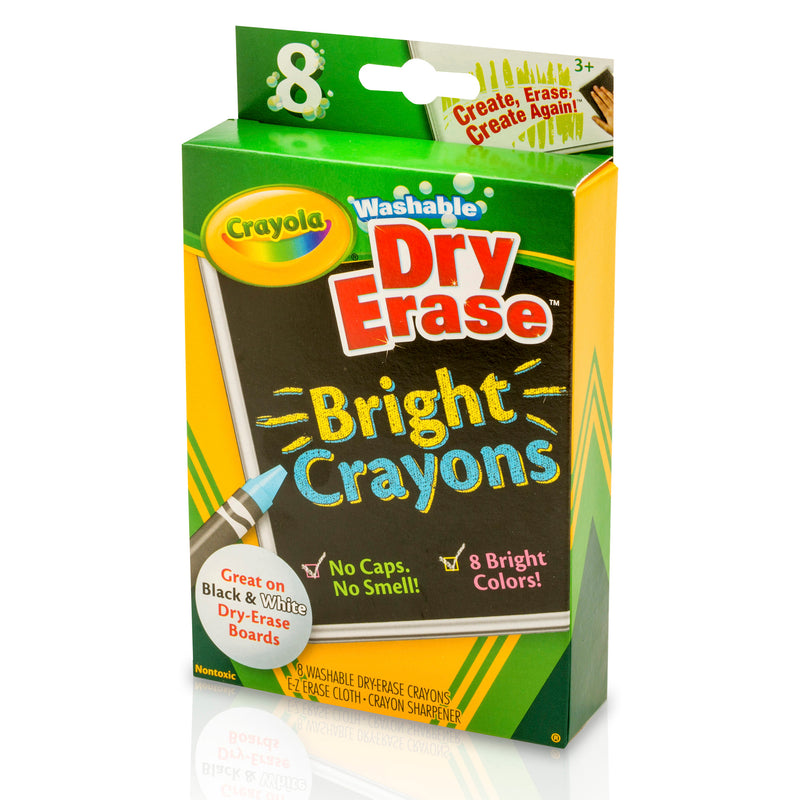 Crayola Dry Erase Bright 8 Count Crayons