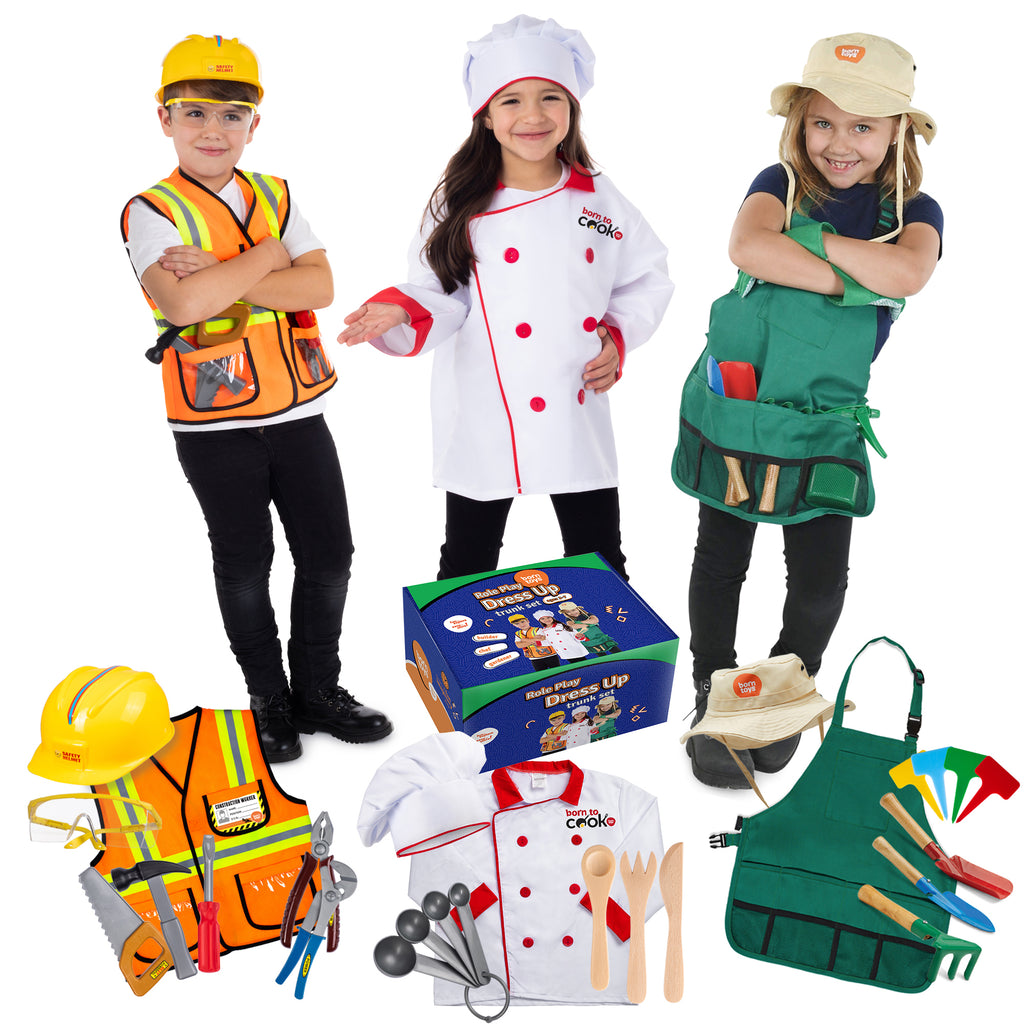 Helping At Home Costume Set Worker Chef Garden