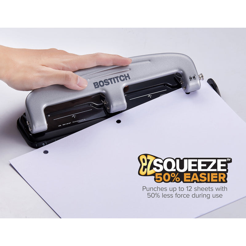 Bostitch EZ Squeeze Three Hole Punch