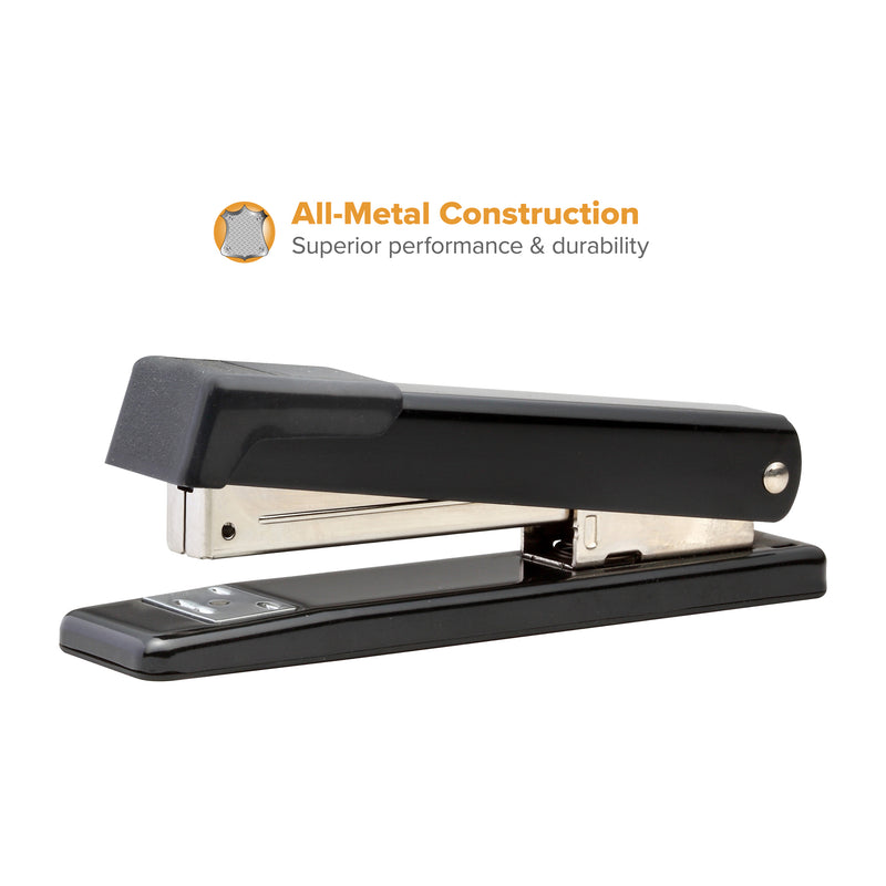 Black Metal Stapler, 20 Sheets