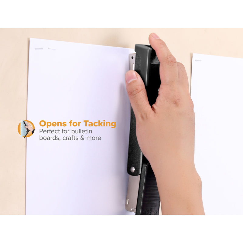 Black Metal Stapler, 20 Sheets