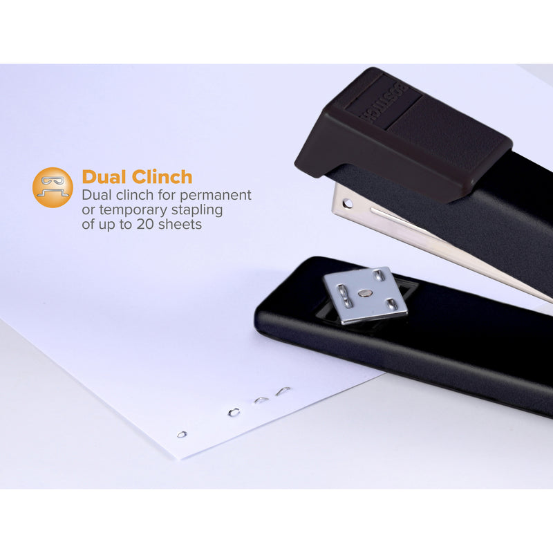 Black Metal Stapler, 20 Sheets
