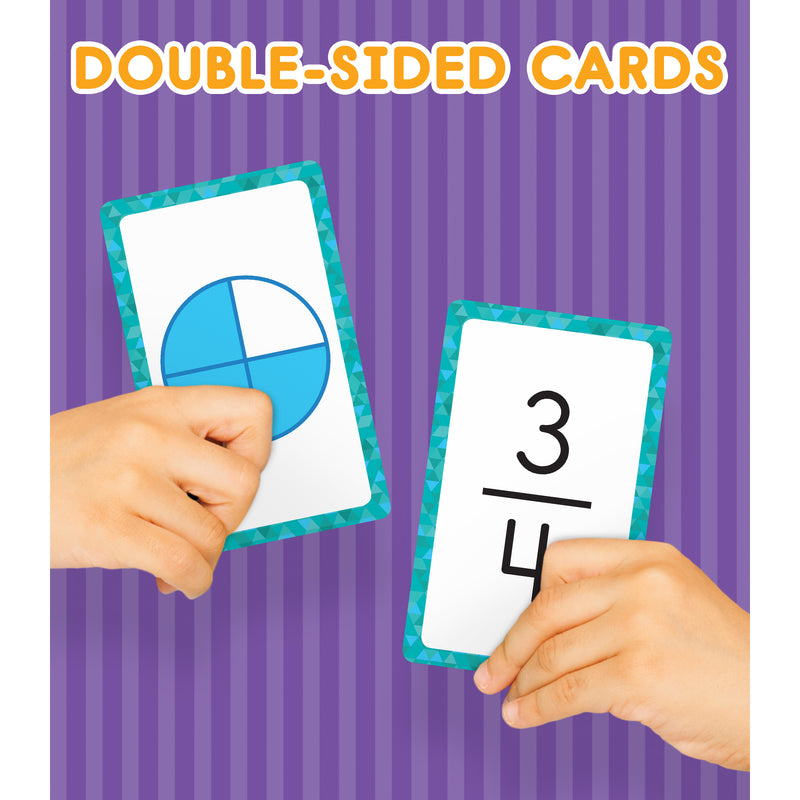 Fractions Flash Cards, 54 Cards