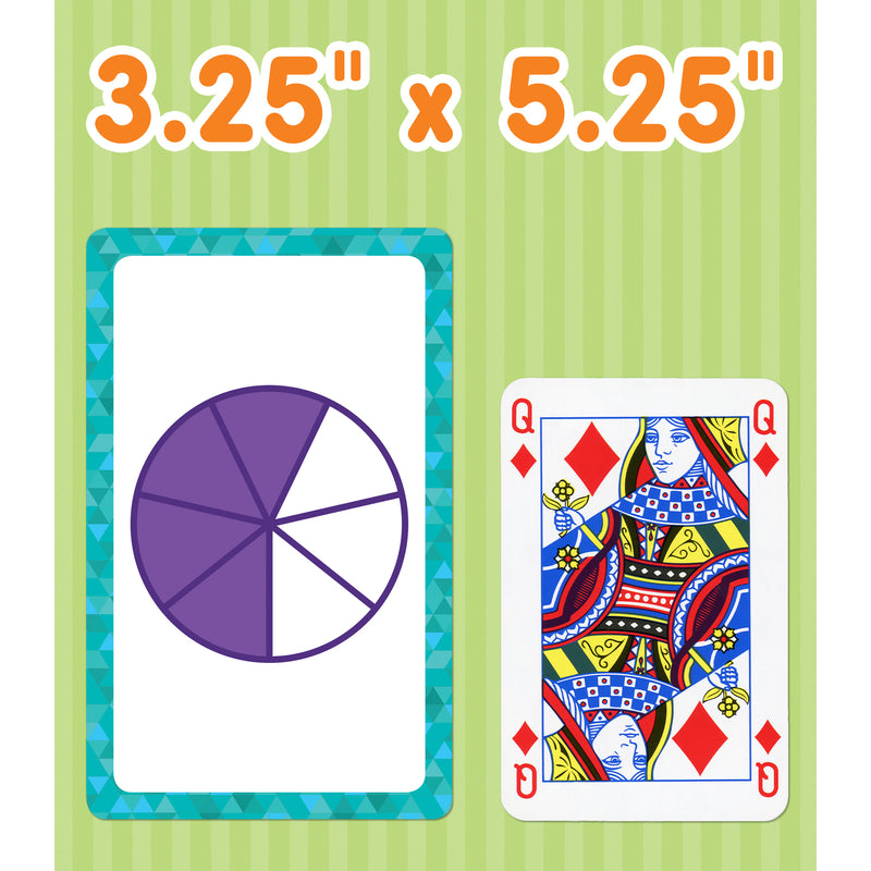 Fractions Flash Cards, 54 Cards