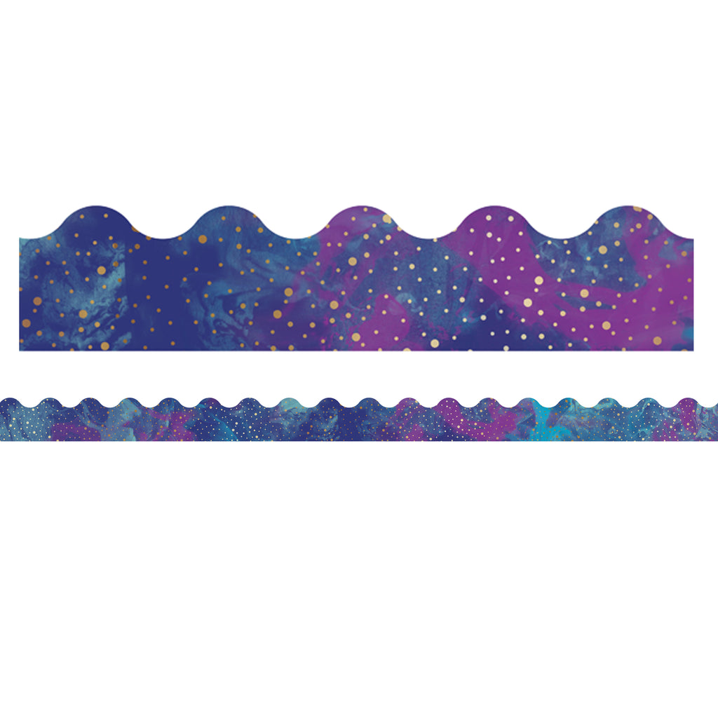 (6 Pk) Galaxy Scalloped Borders