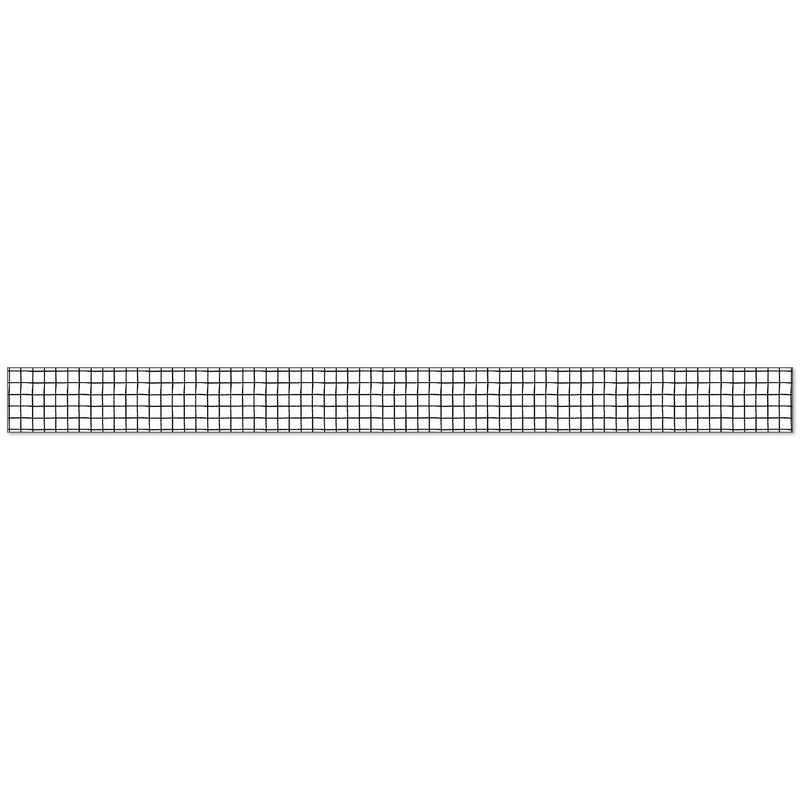 Creatively Inspired Black & White Grid Straight Borders, 36 Feet
