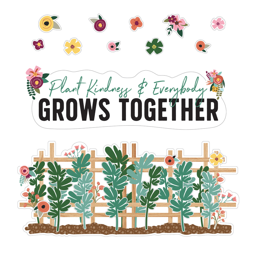 Grow Together Plant Kindness & Everybody Grows Together Bulletin Board Set