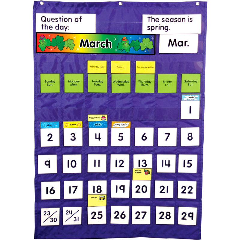 Complete Calendar & Weather Pocket Chart