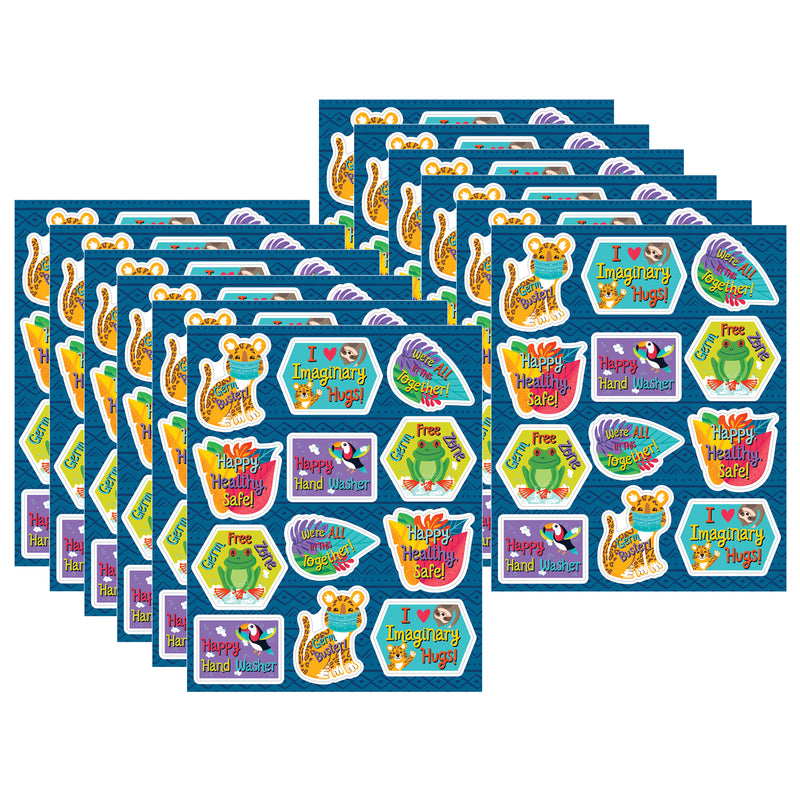 (12 Pk) Germ Busters Shape Stickers One World